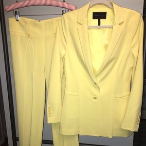 BCBG Yellow Linen Suit